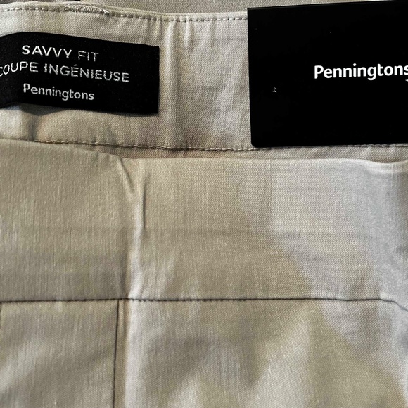 NEW PHOTOS! CAPRIS, SAVVY FIT TWILL, LINEN COLOUR, SIZE 26, RAYON/SPANDEX, FAKE - Picture 9 of 16